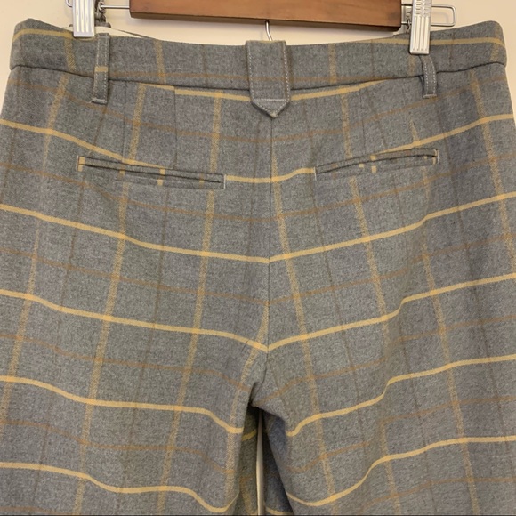 Anthropologie Cartonnier long gray plaid shorts - Picture 8 of 15
